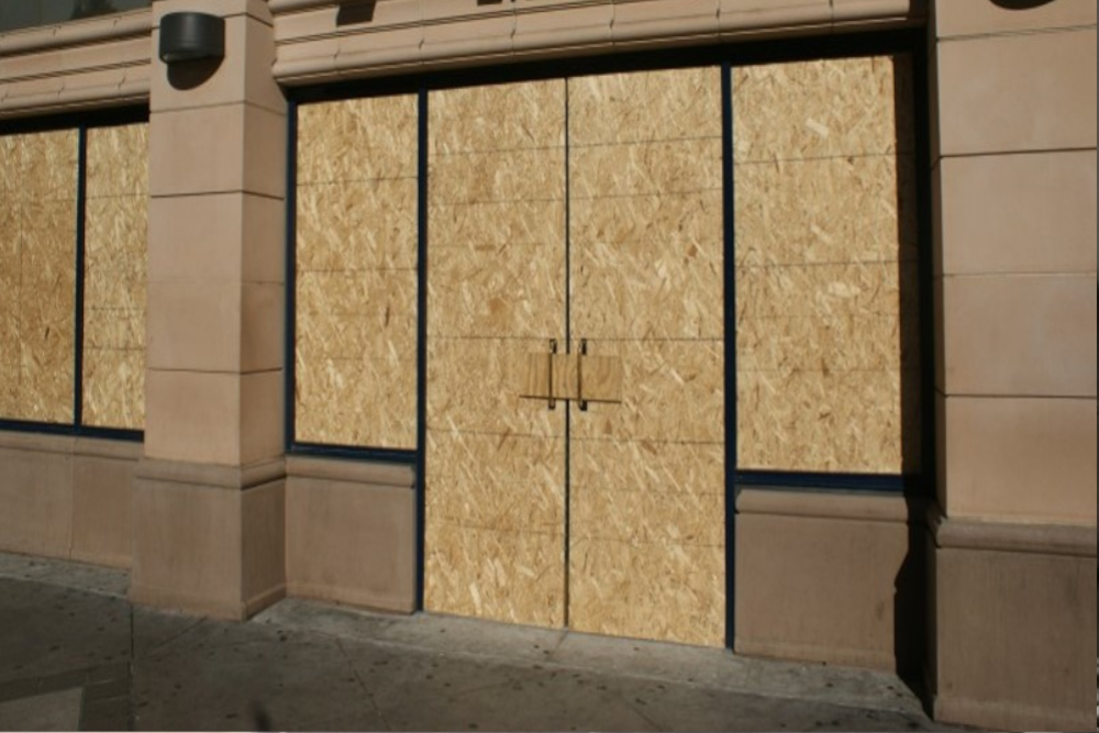 Boarding Up in Maida Vale, Warwick Avenue, W9